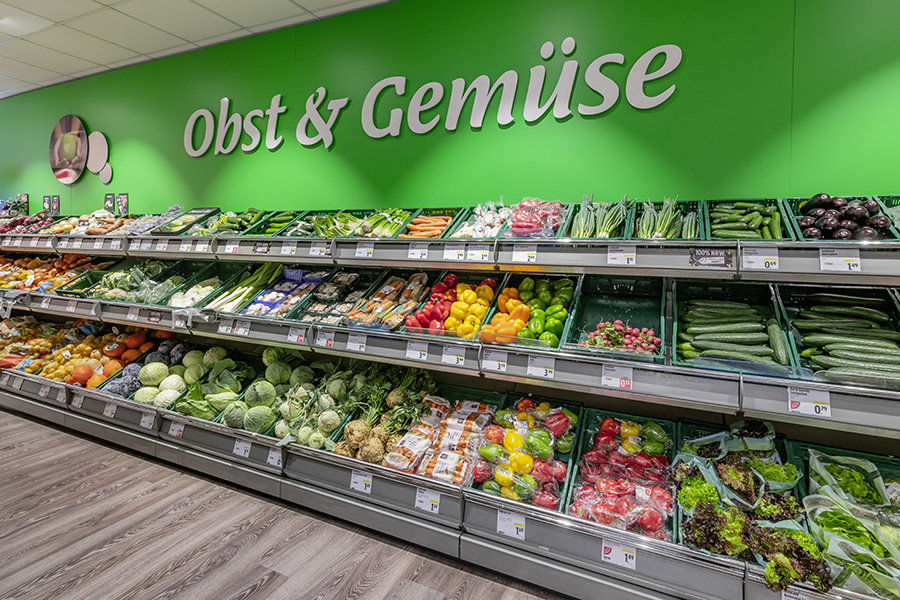 Obst und Gemüse Abteilung