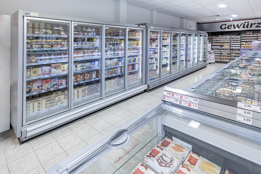 Tiefkühlprodukte wie Eiscreme