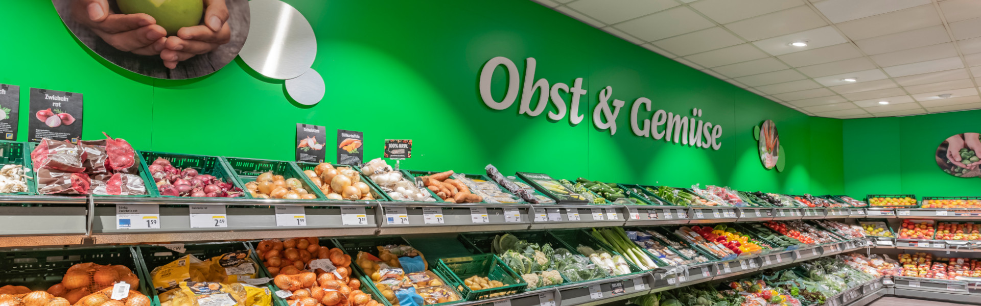 Abteilung Obst und Gemüse